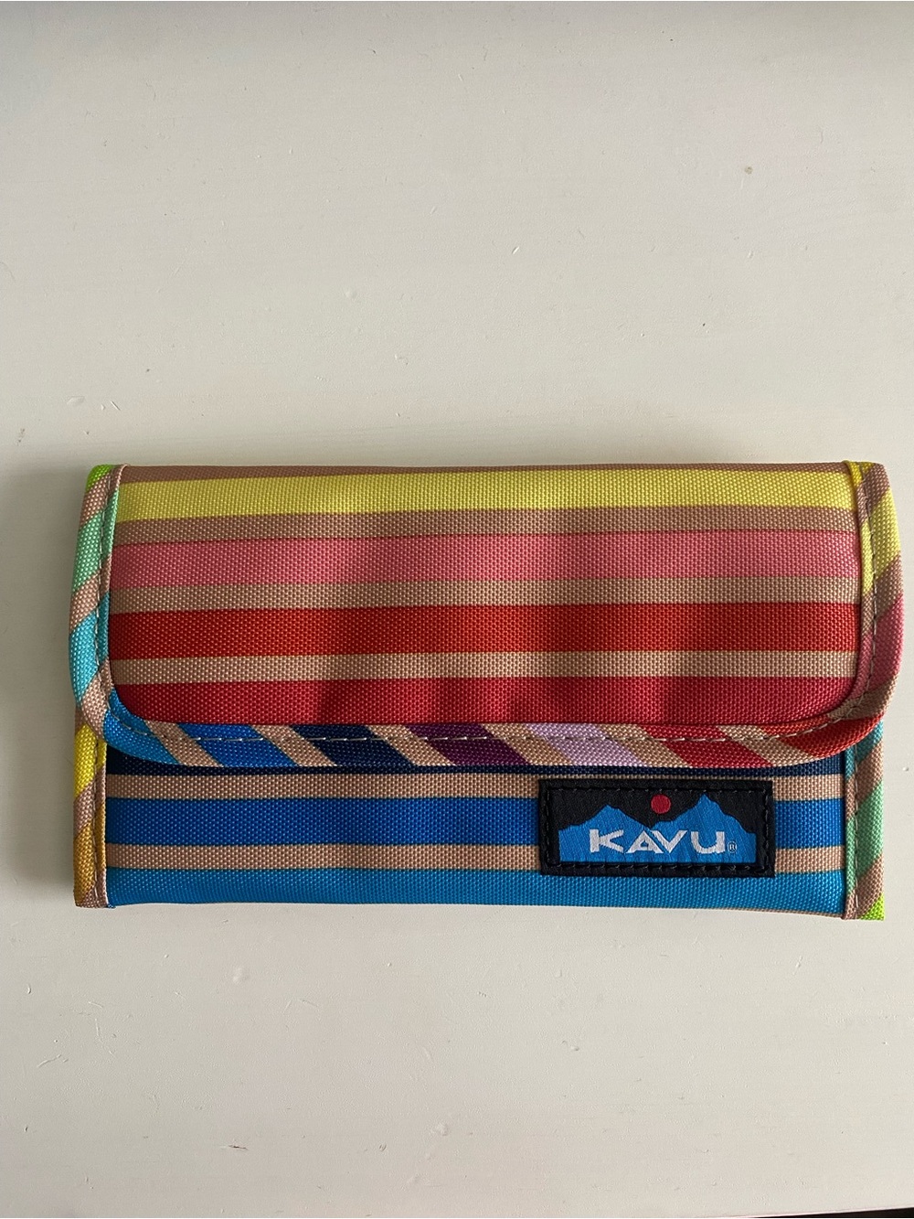 Kavu Striped Canvas Wallet